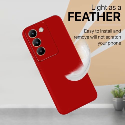 Image of Basic Case for Vivo Y200e 5G (Silicone Red)