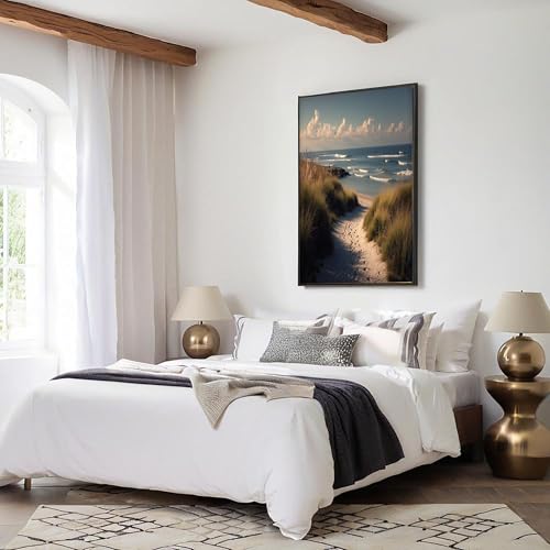 Lienzo moderno de artística con acabado detallado de dunas en formato 60x90cm 3