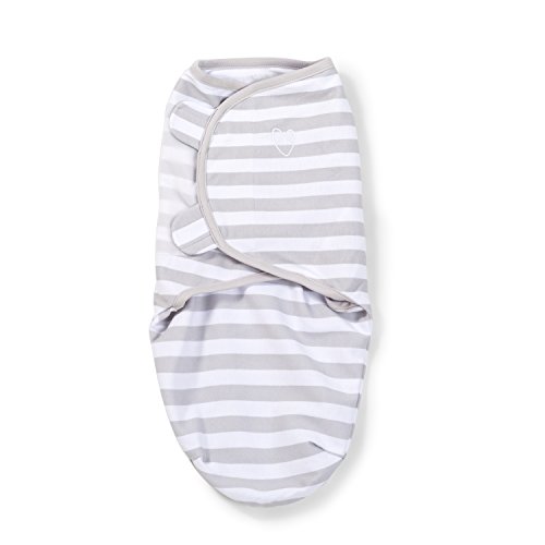 Image of SwaddleMe Original Swaddle - Size Small, 0-3 Months, 2-Pack (Grey Dot Stripe)