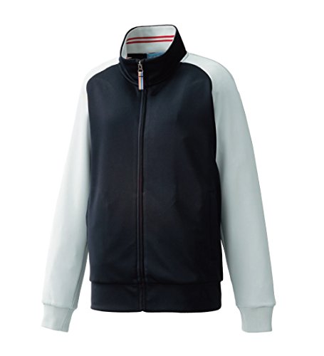 カゼン(KAZEN) 243-11・18 ジャージジャケット LL 18:ネイビー×グレー 介護ユニフォーム 介護服