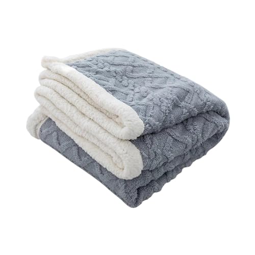 Ergocar Coperta Sherpa, Coperta Pile Doppio Strato Vello, Coperta in Pile di Flanella, Coperta da Divano in Pile Caldo Morbida, per Letto, Divano e Sedie, Facile da Curare