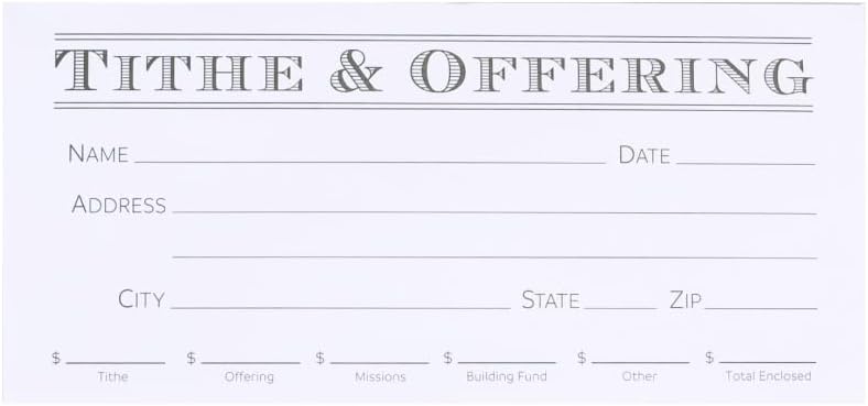 Church Offering Envelopes - Cash Envelopes For Tithes And Offering - Offering Envelope - Pack of 100 - Swanson Christian Products (GREEN, 100, Pack)