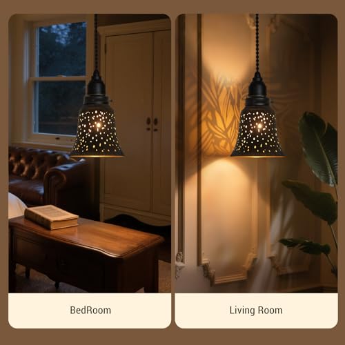 Image of 4 pack ceiling fan light covers- small mini lamp shades,metal lamp shade for pendant light shade, wall lamp, with 1-5 /8 inch Fitter, 4-3 /4 inch Height and 4-3 /4 inch Diameter, Antique bronze gold colors.