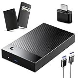Transfert de données rapide avec USB 3.0 - Avec la station d'accueil pour disques durs, profitez d'une vitesse de transfert allant jusqu'à 5 Gbps grâce à la norme USB 3.0 - Idéale pour les fichiers volumineux, les sauvegardes ou les archives vidéo. Vous pouvez ainsi transférer 1 Go de données en seulement 3 secondes et économiser un temps de travail précieux.