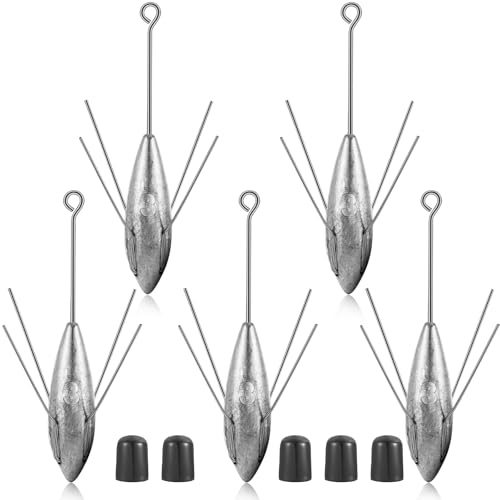 5 Pcs Sputnik Sinkers Surf Fishing Weights 3 oz