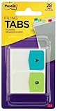 Post-it Tabs, Pre-Printed Letters, Assorted Colors, 1 Inch X 1.5 Inch, 26 Tabs per Pack plus 2 Blank Tabs (686-ALPHA)