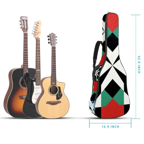 JRHEJTFZ Housse pour guitare acoustique de 1,9 cm d’épaisseur – Imperméable – Durable et élégant – Motif drapeau du Pakistan abstrait, Multicolore., 42.9×16.9×4.7 in, Motif imprimé tendance - Les Beatles, Paul McCartney, John Lennon, RIngo Starr, George Harrison JRHEJTFZ Housse pour guitare acoustique de 1,9 cm d'épaisseur - Imperméable - Durable et élégant - Motif drapeau du Pakistan abstrait, Multicolore., 42.9x16.9x4.7 in, Motif imprimé tendance – Image 6
