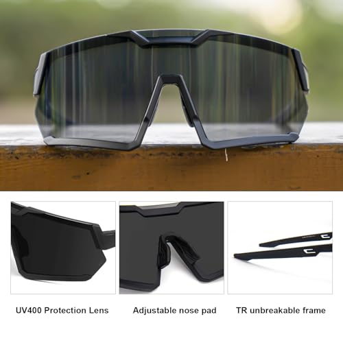 Z87 Sunglasses for Men Women Safety Sports Sunglasses for Running Cycling ANSI Z87 TR90 Frame UV400 Protection 80014
