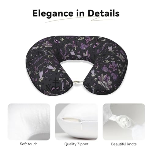 Almohada de poliéster negra ajustable para cuello miniatura 4