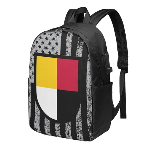 ZDHGAEW 3rd Special Forces Travel Laptop Backpack Bag USB