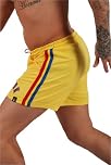 Kronk - War Boxing Shorts - Yellow - Premium Athletic Training & Sparring Gear for Men - Lightweight Performance Fight Shorts with Adjustable Waist - Ideal for Boxing, and Fitness Workouts