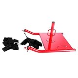 Acero para trabajo pesado: nuestro trineo está hecho de acero de gran calibre, el recubrimiento en polvo rojo proporciona un agarre superior y mantiene su trineo con un aspecto nítido después del entrenamiento.