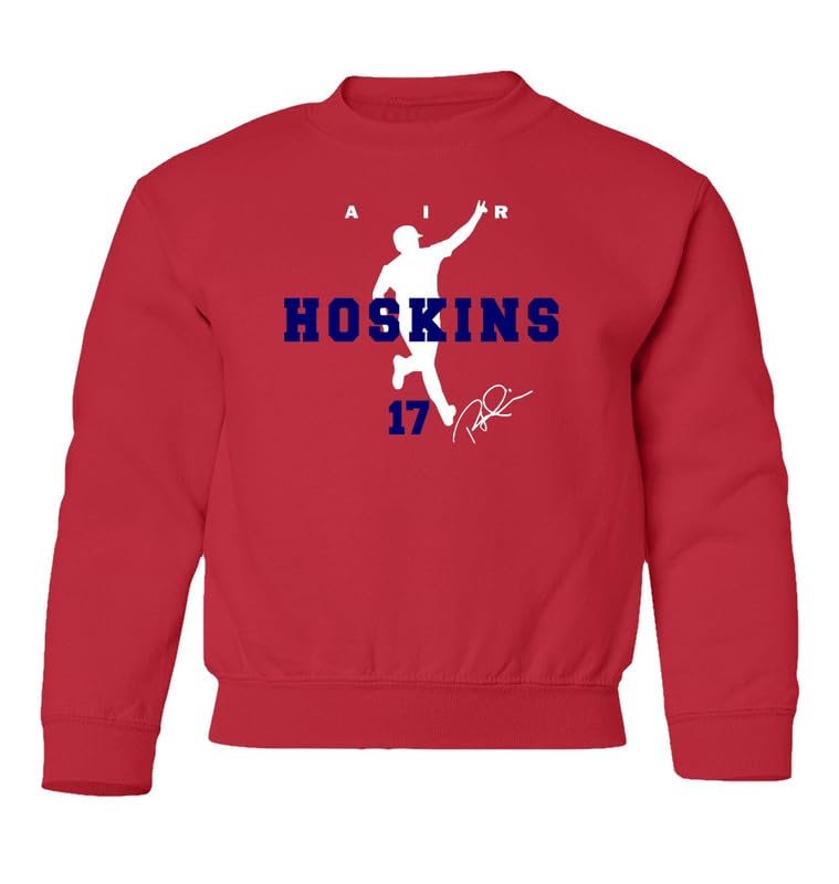 Milwaukee Baseball Star First Baseman Air Hoskins Youth Crewneck Sweatshirt