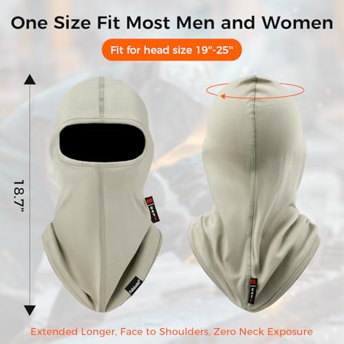Image of FR Balaclava Face Mask Flame Resistant Balaclava FR Mask for Men Arc Rated NFPA2112 CAT2 Cover Hood for Welding