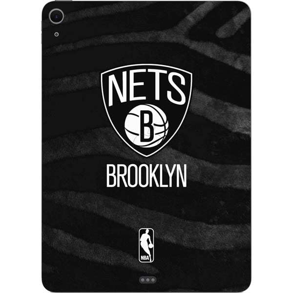 Skinit Decal Tablet Skin Compatible with iPad Air 11in (2024-2025) - Officially Licensed NBA Brooklyn Nets Black Animal Print Design