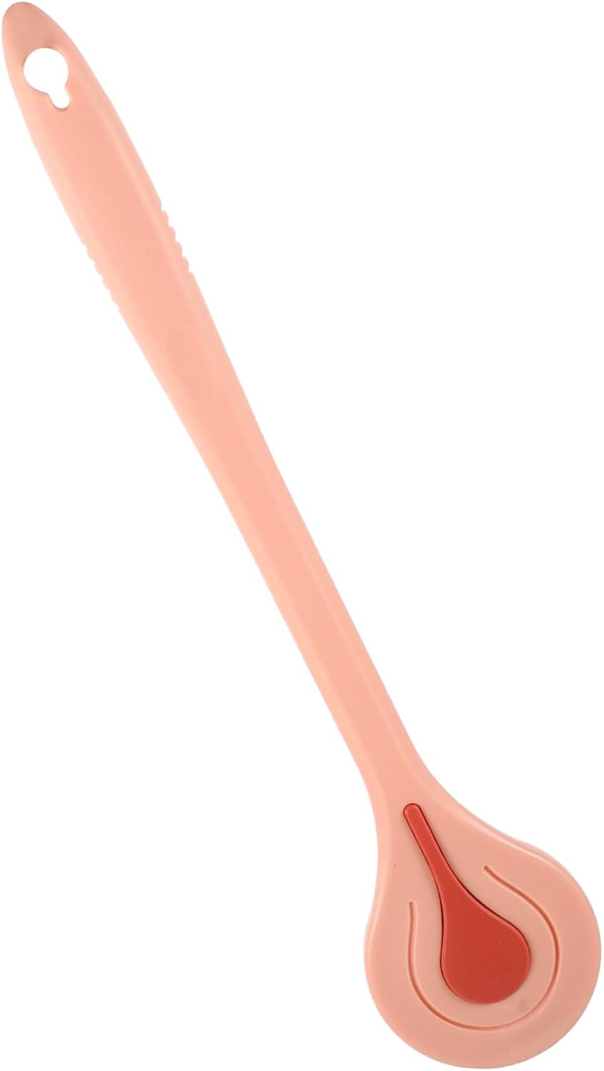 Long Handle Exfoliating Back Scrubber with Soft Bristles for Deep Body Cleaning and Massage Portable Bath Brush with Lanyard for Easy Hanging Comfortable Skin Care for Shower and