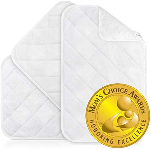 iLuvBamboo Waterproof Changing Pad Liners (Mom’s Choice Gold Award Winner) 3 Pack Thicker, Longer & Wider Changing Table Cover -Portable,Reusable & Washable Diaper Change Mat for Baby Gifts & Showers