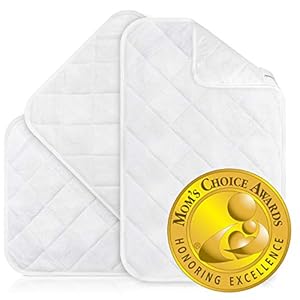 iLuvBamboo Waterproof Changing Pad Liners (Mom’s Choice Gold Award Winner) 3 Pack Thicker, Longer & Wider Changing Table…