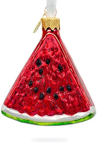 Watermelon Slice Glass Christmas Ornament - Image 5