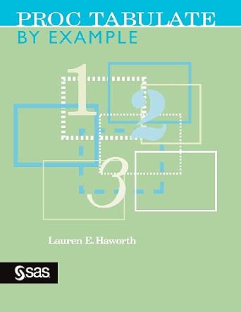 PROC TABULATE by Example-Wow! eBook