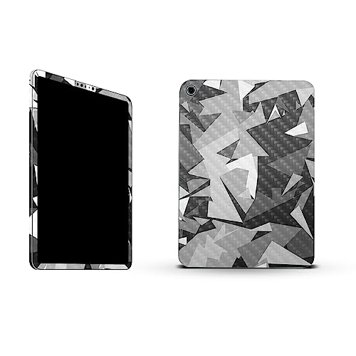 Image of MightySkins Carbon Fiber Skin Compatible with Apple iPad 10.9 inch 10th Gen (2022) Full Wrap Kit - Mono Camo | Protective, Durable Textured Carbon Fiber Finish | Easy to Apply | Made in The USA