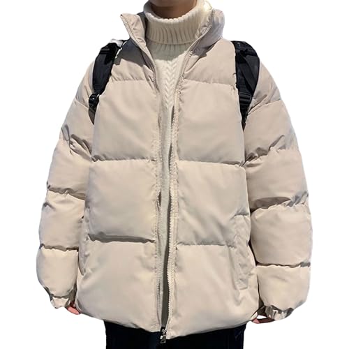 Veste à bulles homme chaude et rembourrée en coton avec col montant