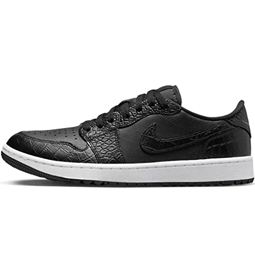 Men's White Croc Air Jordan 1 Lo Golf Shoes by Nike