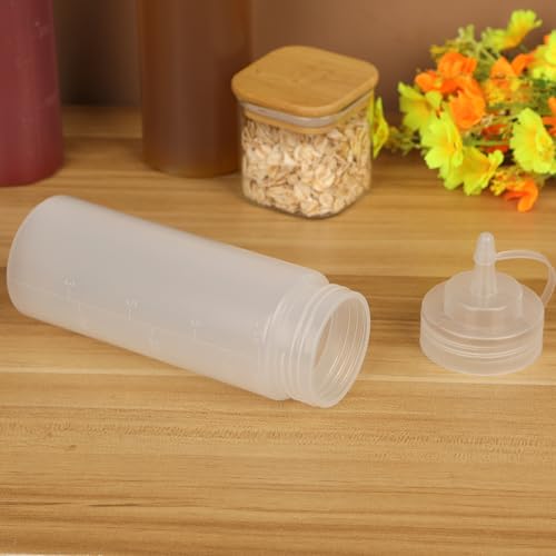Miniatura 3 de Squeeze Botella De Salsa, 6 Unidades De 360 Ml, Botella De Plástico Con Tapa Sin Bpa, Sin Fugas, Para Pintar, Hornear, Ketchup, Salsa Afilada, Aceite De Oliva, Botella De Especias