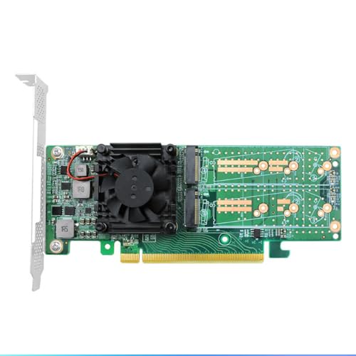 Linkreal PCIe 3.0 X16 to Quad M.2 NVMe SSD Swtich Adapter Card for Servers-LRNV9547L-4I