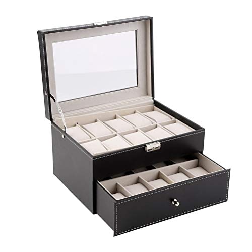 Boîte de montre en cuir PU pour organiser votre dressing avec style