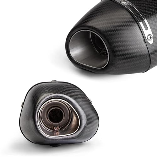 Ligne d'échappement complet moto 51mm finition R77 Style 8 pour Yamaha XSR700 et MT07 - 4