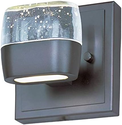ET2 E22891-89BZ Volt LED 2-Light Bath Vanity, Bronze Finish, Etched/Bubble Glass, LED Bulb, 1.5W Max., Dry Safety Rated, 2900K Color Temp., Low-Voltage Electronic Dimmer, Glass Shade Material, 750 Rated Lumens