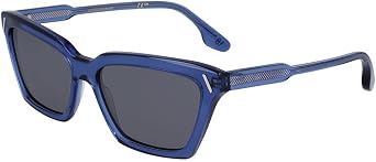 Victoria Beckham Modified Rectangle Sunglasses VB661S 414 Blue 57mm