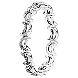 Color: Plateado PANDORA Anillo para Mujer Plata de Ley 925 194258C00-50 10
