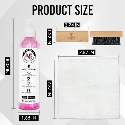 image for MEKER Shoe Cleaner Kit, Safe Formula, Quick Cleaning & Easy-to-Use 10-