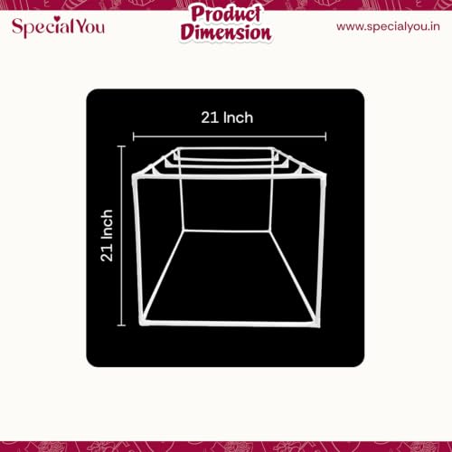Image of SpecialYou.in Ganpati Decoration Setup for Home with Ganpati Decoration Backdrop PVC Cubic Stand, Backdrop Stand for Decor, Ganesh Decorations Items for Home Decor-1 Set