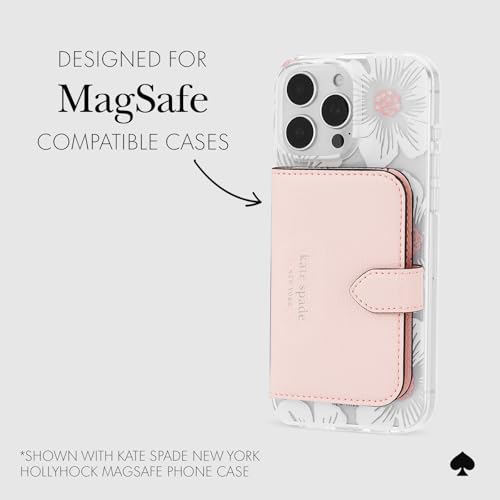 Kate Spade New York Morgan Magnetyczny portfel na telefon/etui na karty - kompatybilne z telefonami i etui MagSafe - kredowy różowy