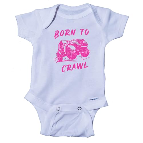 Image of Snappy Suits Born to Crawl Onesie Off-roading 4x4 Offroad Crawler Cute Infant Onesie