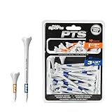 Pride Professional Tee System Evolution Plastic Golf Tees (Pack of 50), 40 Count 3-1/4-Inch + 10 Count 1-1/2-Inch