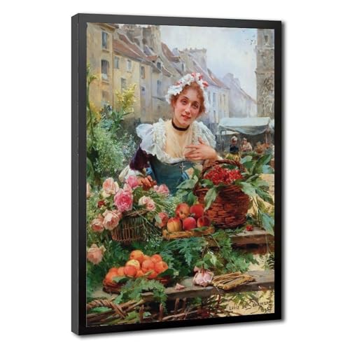 Toile The Flower Seller De Schryver décoration murale premium
