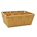 HOGAR Y MAS Cesta ALMACENAJE-ORGANIZADORA Amarilla 18X14X7