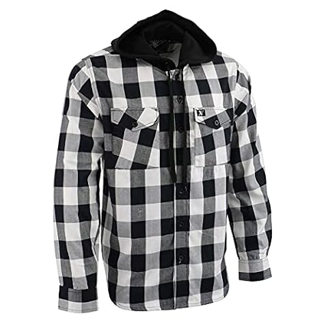 Milwaukee Leather Men's Button Front Long Sleeve Cotton Flannel Shirt, Multicolor, XL