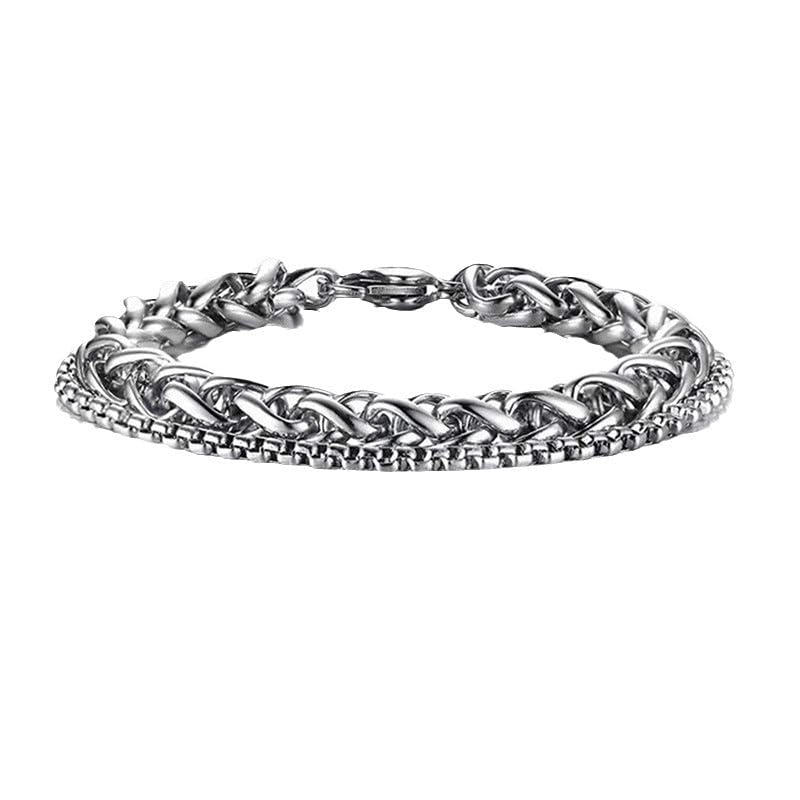 Image of Salty Alpha Anti Tarnish Bracelet for Men | Hand Bands for Boys | Wrist Bracelets for Man | Fashion Jewellery Accessories | Stylish Minimal Jewelry | Gift for Marriage, Birthday, Anniversary