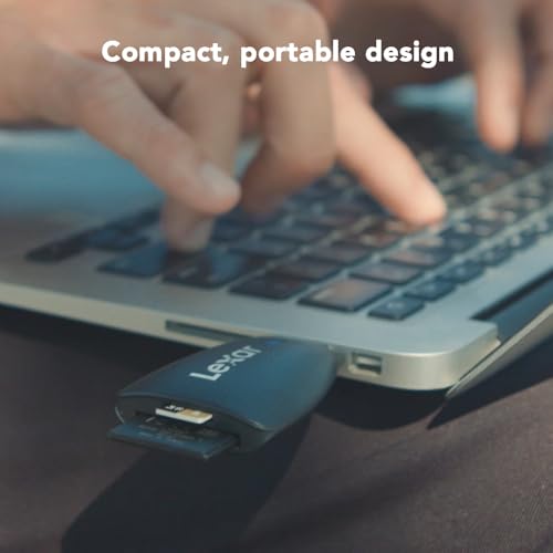 Lexar Multi-Card 2-in-1 USB 3.1 Reader, Works with SD and microSD Cards (LRW450UBNA)