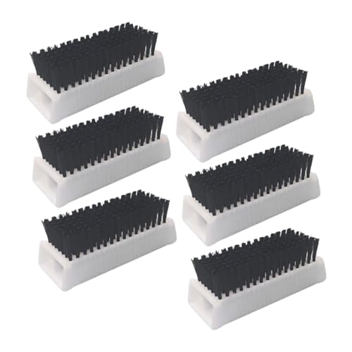 Gogogmee 6 Pièces Brosse à Ongles Chirurgicale Plastique Ergonomique Brosse à Main Double Face pour Nettoyage Précis des Ongles Laboratoire et Bloc Opératoire