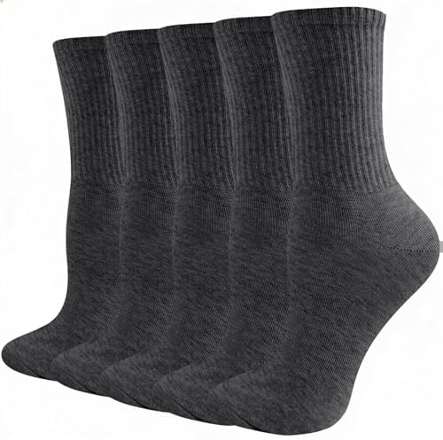 Wamicu Socken Damen 5/10 Paar Dünne Tennissocken Sportsocken Baumwollsocken | Laufsocken Wandersocken Atmungsaktive Strümpfe, EU 35-38/39-42