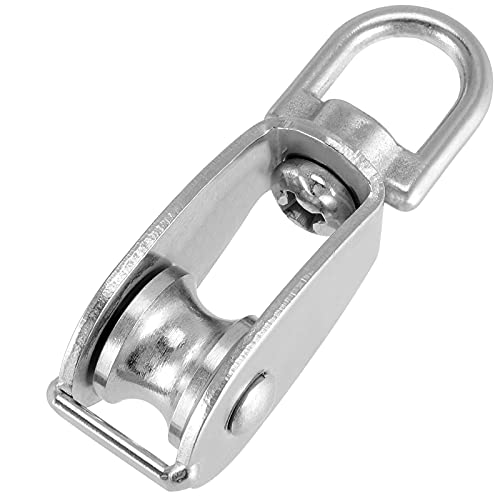 JAPCHET 15 PCS M15 Single Pulley Block Wire Rope Crane Pulley Hanging Wire Towing Wheel Cable Pulley Roller for Rope, Cord, Cable by JAPCHET - Image 5