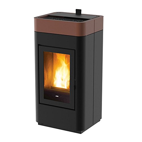 Preisvergleich Produktbild Pelletofen MCZ Cap Natural (8 kW) Lagerabverkauf!! Stahl Schwarz / Bronze