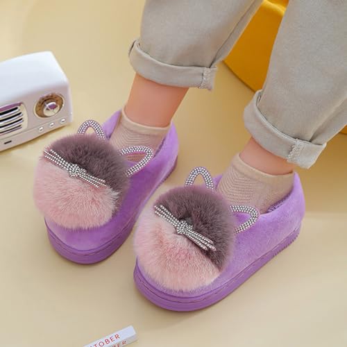 Winter Slippers for Boys Kids Children's Boys Girls Fashion Shoes Cartoon Plush Shoes Indoor Home Warm and Cute Cotton Slippers Youth Flip Flops2