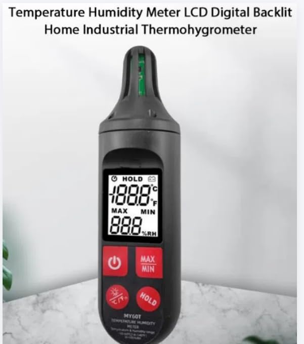 Digital Hygrometer MY60T ProfessionalHygrothermograph 2 in 1 LCD Display TempHumidity Meter